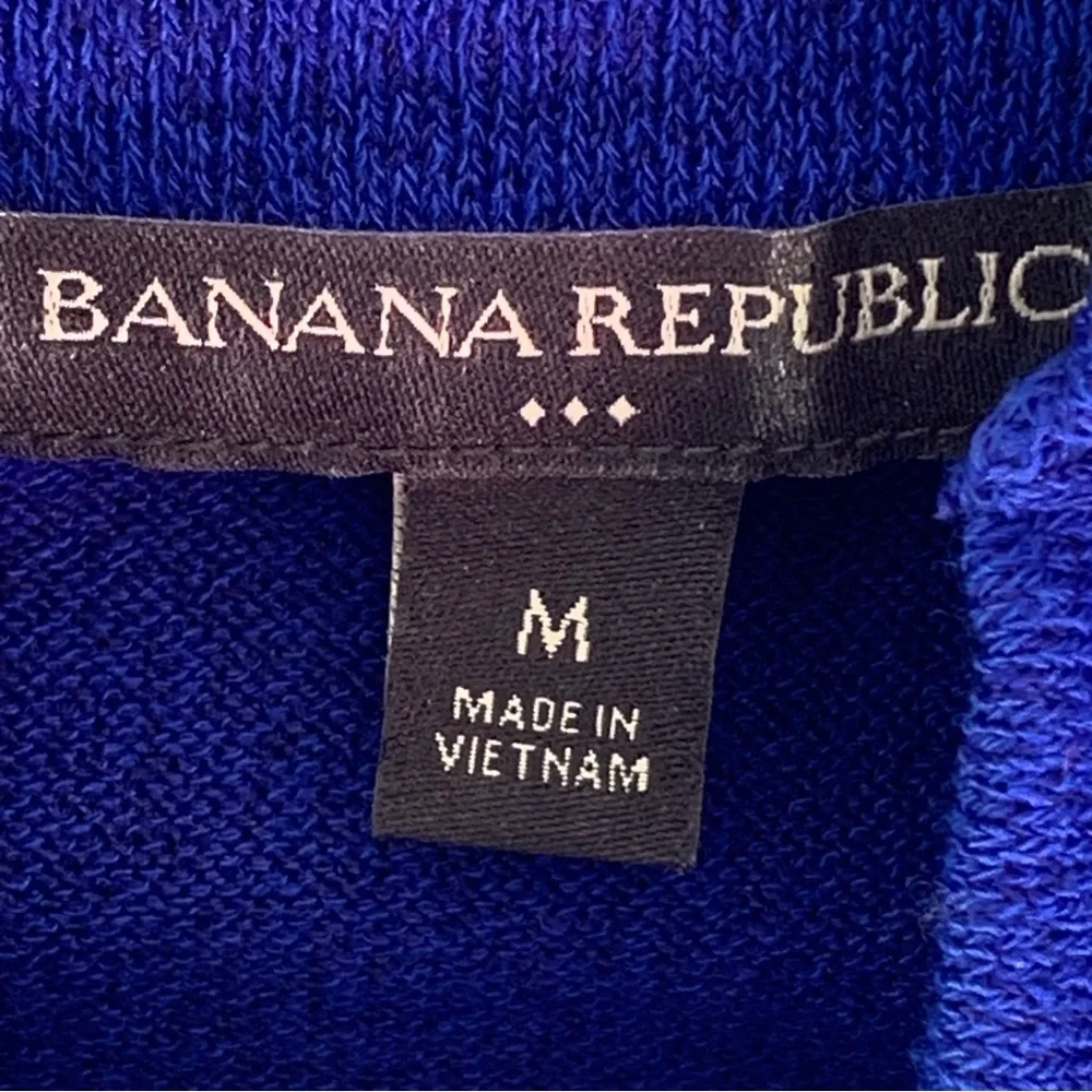 Banana Republic Royal Blue Button Shoulder Pullover Sweater Women’s Medium
